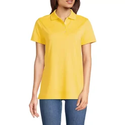 School Uniform Women's Short Sleeve Polyester Polo Shirt