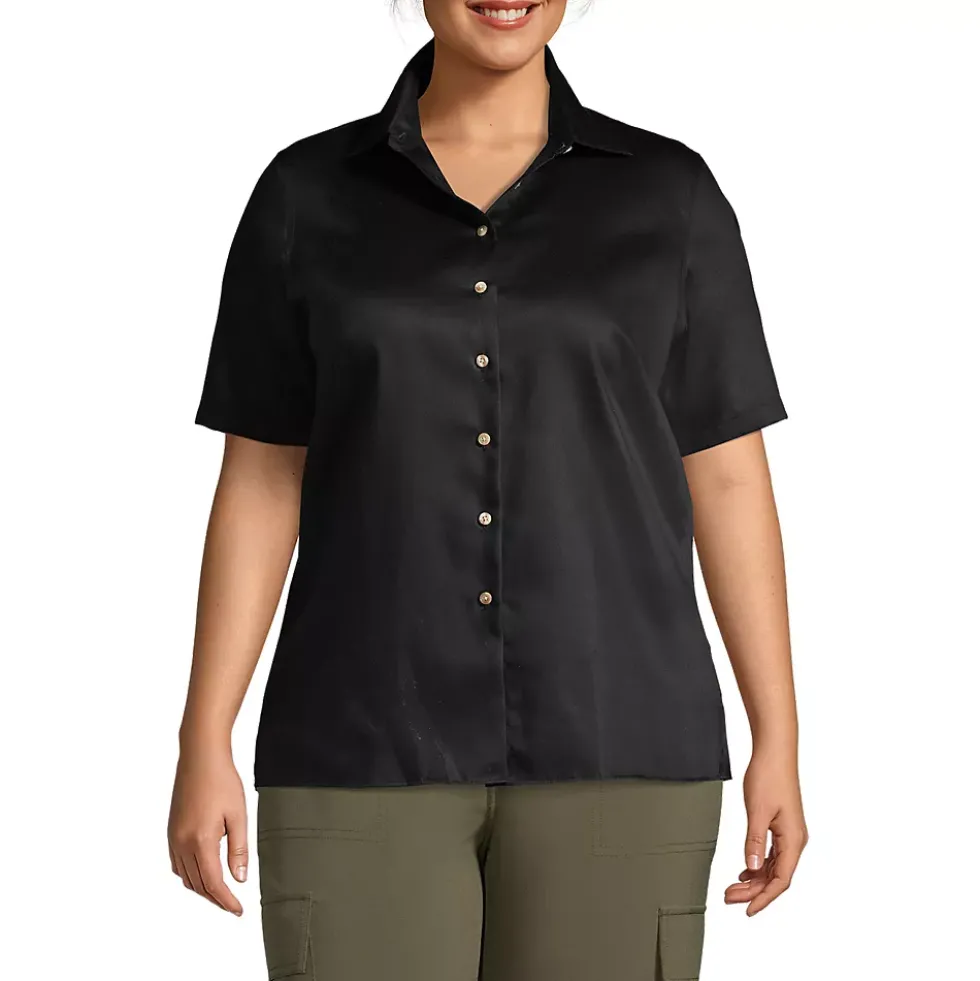 School Uniform Women's Short Sleeve Performance Twill Shirt
