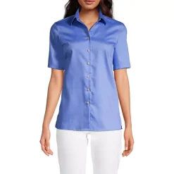 School Uniform Women's Short Sleeve Performance Twill Shirt