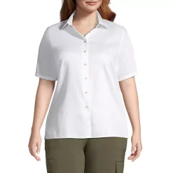 School Uniform Women's Short Sleeve Performance Twill Shirt