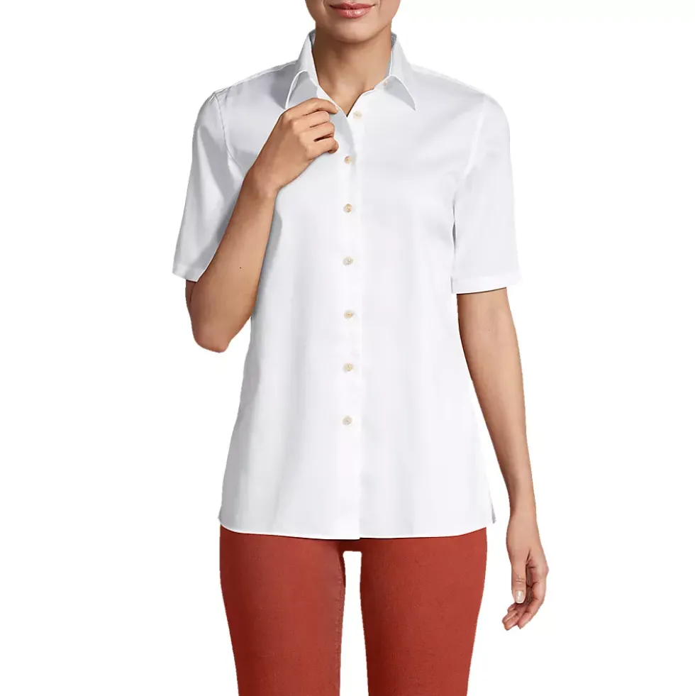 School Uniform Women's Short Sleeve Performance Twill Shirt