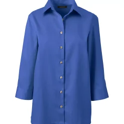 School Uniform Women's 3/4 Sleeve Performance Twill Shirt