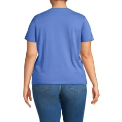 School Uniform Women's Supima Jersey Short Sleeve Relaxed Tee Shirt