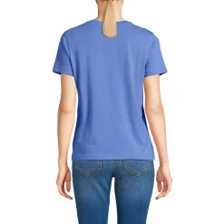 School Uniform Women's Supima Jersey Short Sleeve Relaxed Tee Shirt
