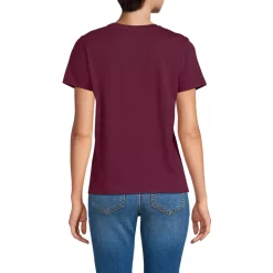 School Uniform Women's Supima Jersey Short Sleeve Relaxed Tee Shirt