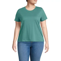 School Uniform Women's Supima Jersey Short Sleeve Relaxed Tee Shirt