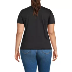 School Uniform Women's Supima Jersey Short Sleeve Relaxed Tee Shirt
