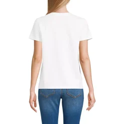 School Uniform Women's Supima Jersey Short Sleeve Relaxed Tee Shirt