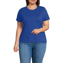 School Uniform Women's Supima Jersey Short Sleeve Relaxed Tee Shirt