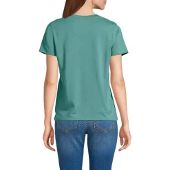 School Uniform Women's Supima Jersey Short Sleeve Relaxed Tee Shirt