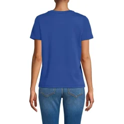 School Uniform Women's Supima Jersey Short Sleeve Relaxed Tee Shirt