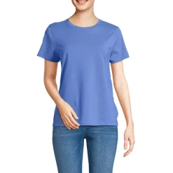 School Uniform Women's Supima Jersey Short Sleeve Relaxed Tee Shirt