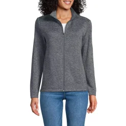 School Uniform Women's Sweater Fleece Zip Front Jacket