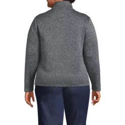 School Uniform Women's Sweater Fleece Zip Front Jacket