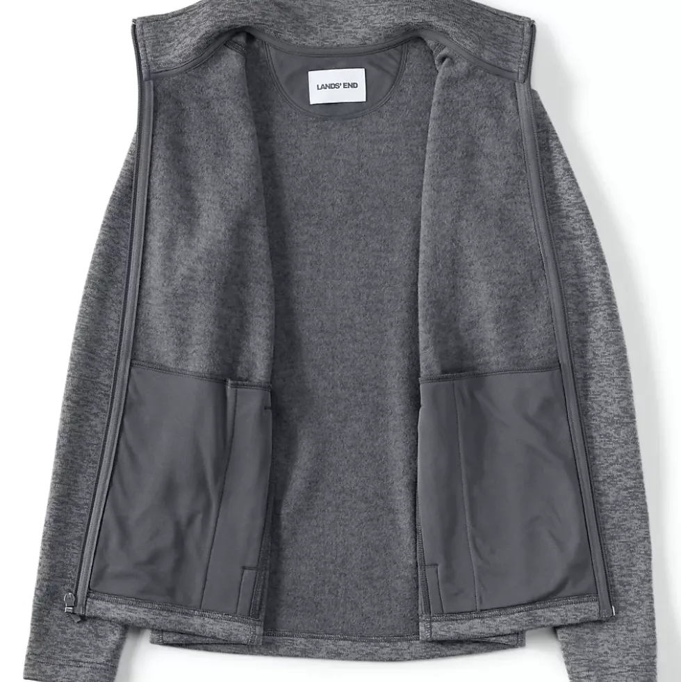 School Uniform Women's Sweater Fleece Zip Front Jacket
