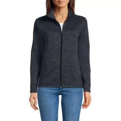 School Uniform Women's Sweater Fleece Zip Front Jacket
