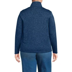 School Uniform Women's Sweater Fleece Zip Front Jacket
