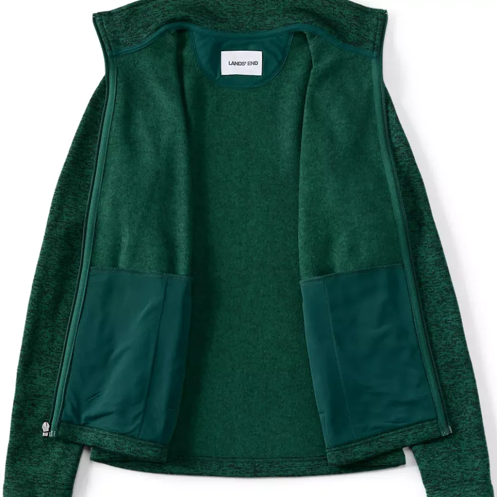 School Uniform Women's Sweater Fleece Zip Front Jacket