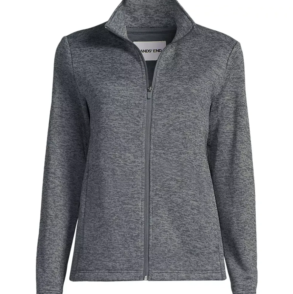 School Uniform Women's Sweater Fleece Zip Front Jacket