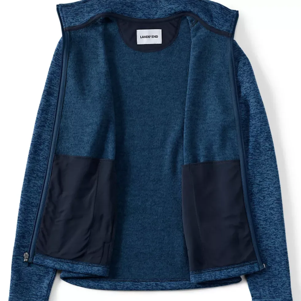 School Uniform Women's Sweater Fleece Zip Front Jacket