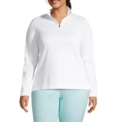 School Uniform Women's Textured Quarter Zip Pullover