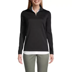 School Uniform Women's Textured Quarter Zip Pullover