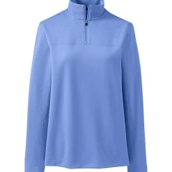 School Uniform Women's Textured Quarter Zip Pullover