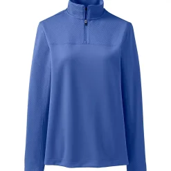 School Uniform Women's Textured Quarter Zip Pullover