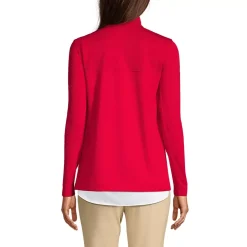 School Uniform Women's Textured Quarter Zip Pullover
