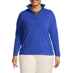 School Uniform Women's Thermacheck 100 Fleece Quarter Zip Pullover Top