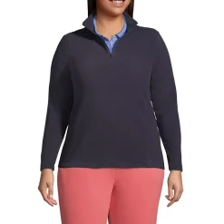 School Uniform Women's Thermacheck 100 Fleece Quarter Zip Pullover Top