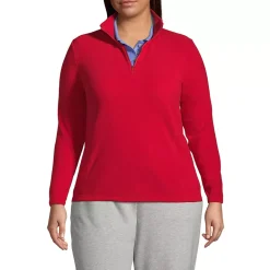 School Uniform Women's Thermacheck 100 Fleece Quarter Zip Pullover Top