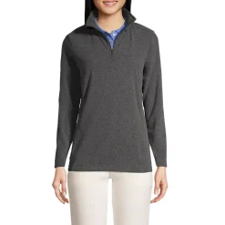 School Uniform Women's Thermacheck 100 Fleece Quarter Zip Pullover Top