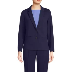 School Uniform Women's Two Button Ponte Blazer