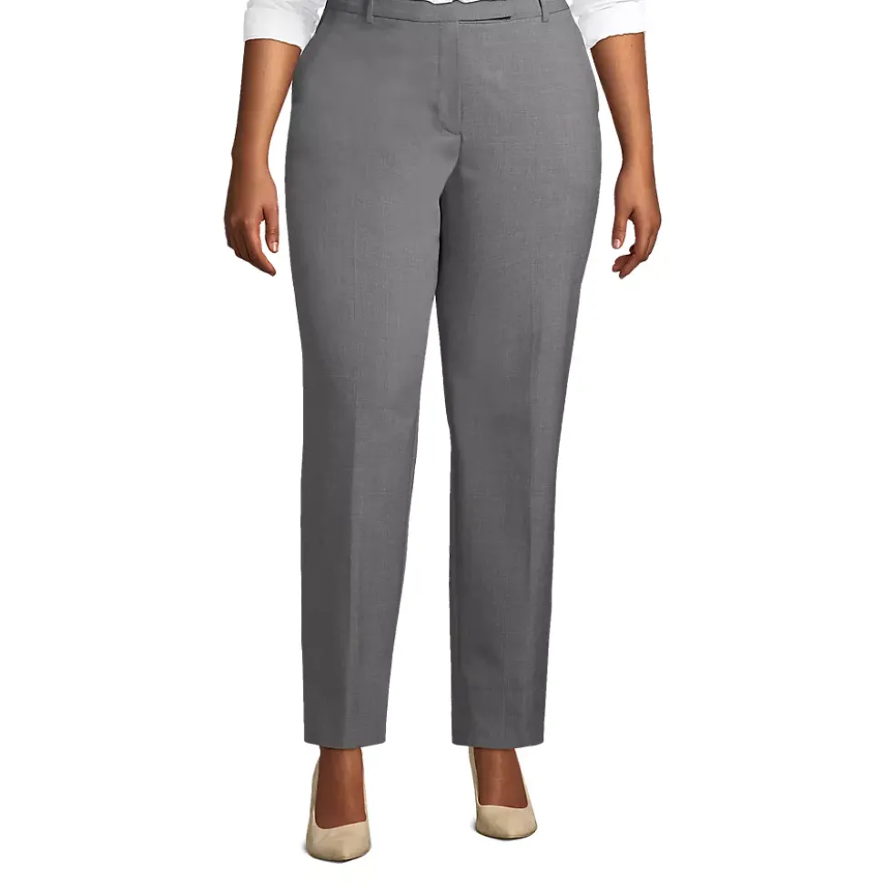 School Uniform Women's Washable Wool Straight Modern Pants
