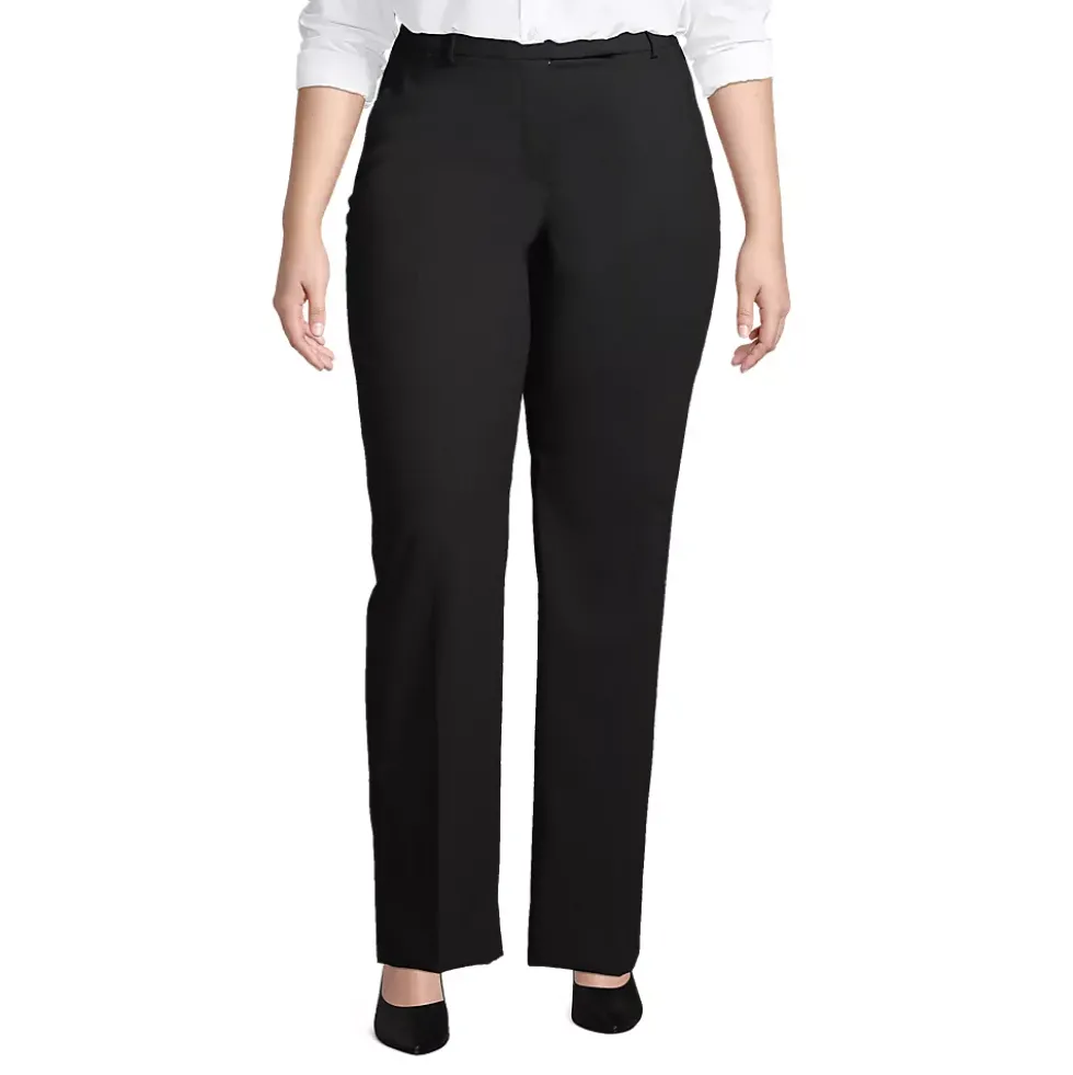 School Uniform Women's Washable Wool Straight Modern Pants