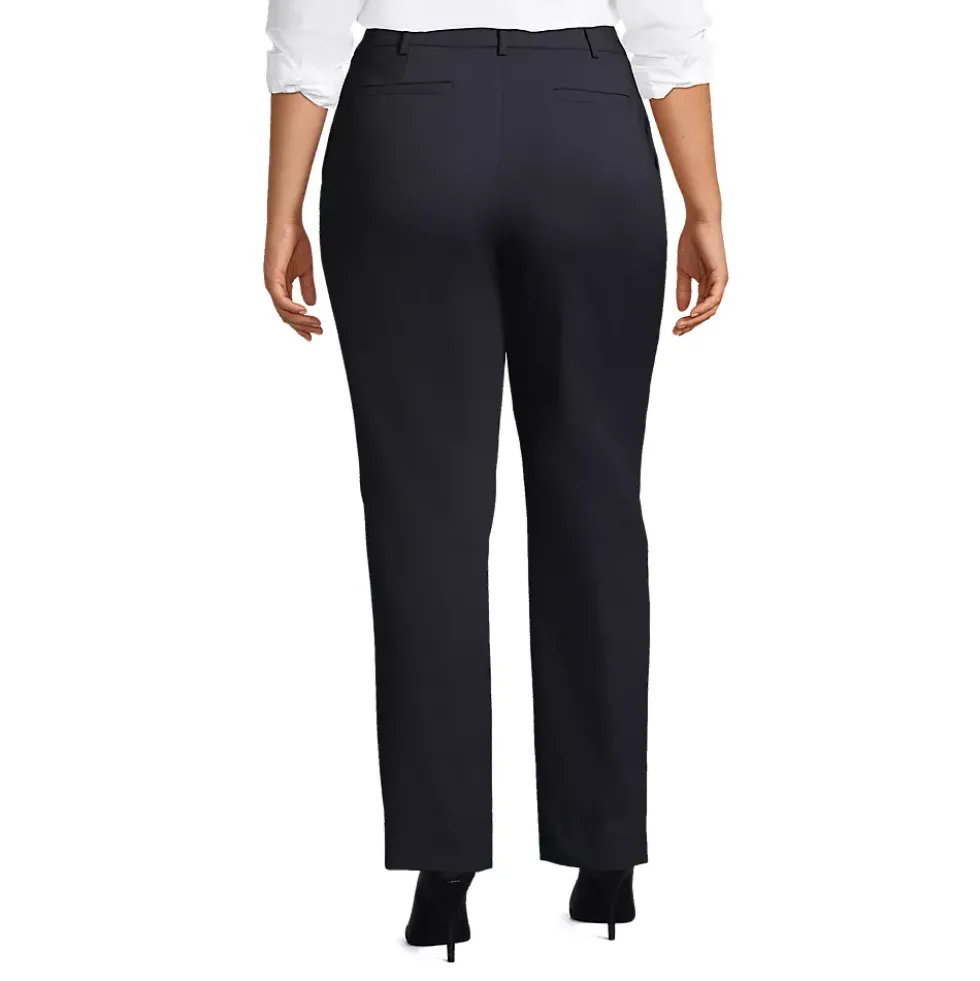 School Uniform Women's Washable Wool Straight Modern Pants