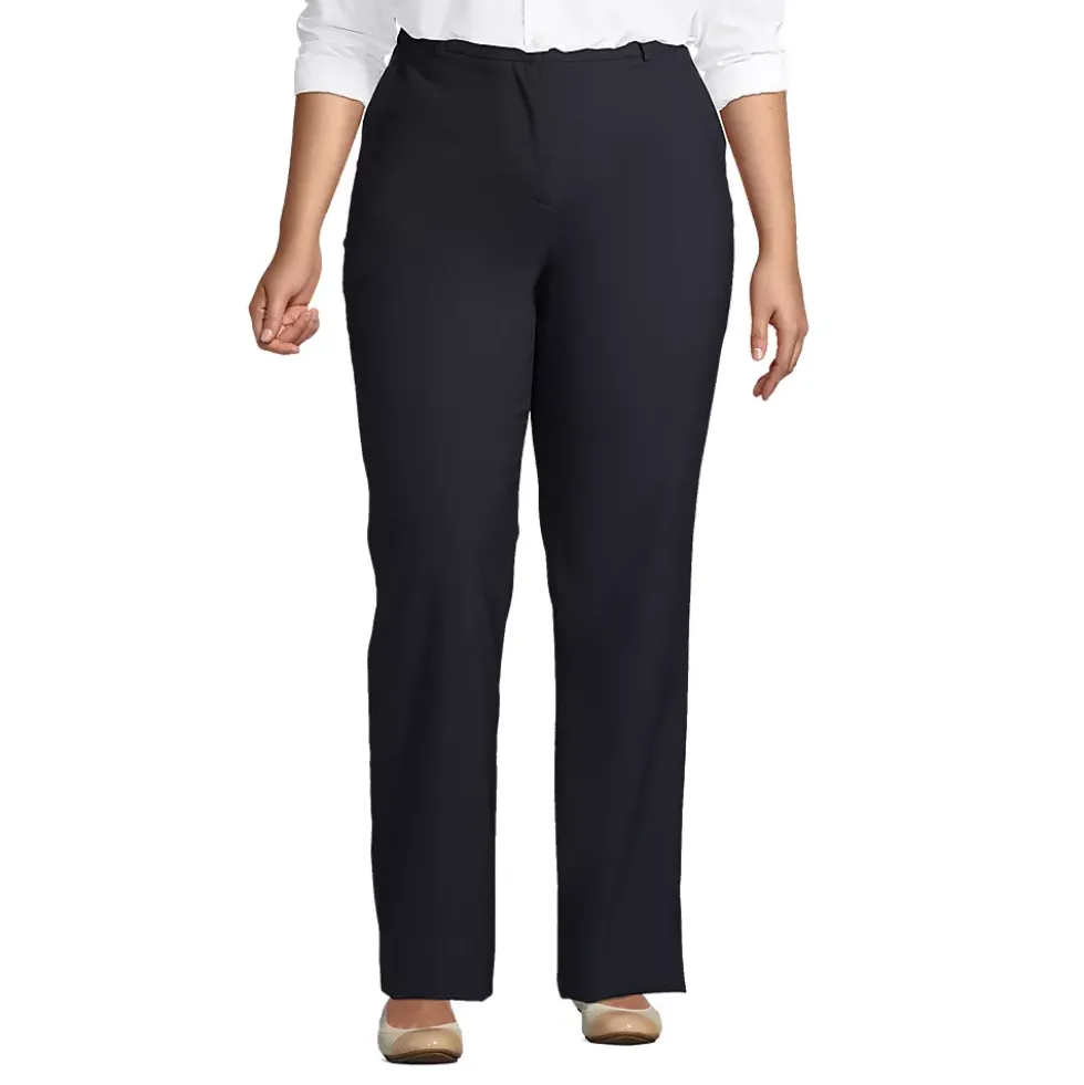 School Uniform Women's Washable Wool Plain Comfort Trousers