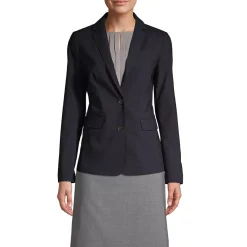 School Uniform Women's Washable Wool Two Button Traditional Blazer