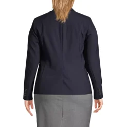 School Uniform Women's Washable Wool Two Button Traditional Blazer