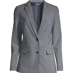 School Uniform Women's Washable Wool Two Button Traditional Blazer