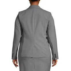 School Uniform Women's Washable Wool Two Button Traditional Blazer