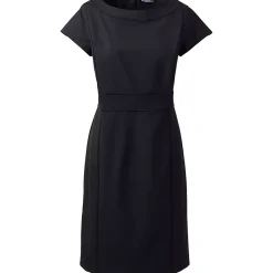 School Uniform Women's Washable Wool Piped Sheath Dress