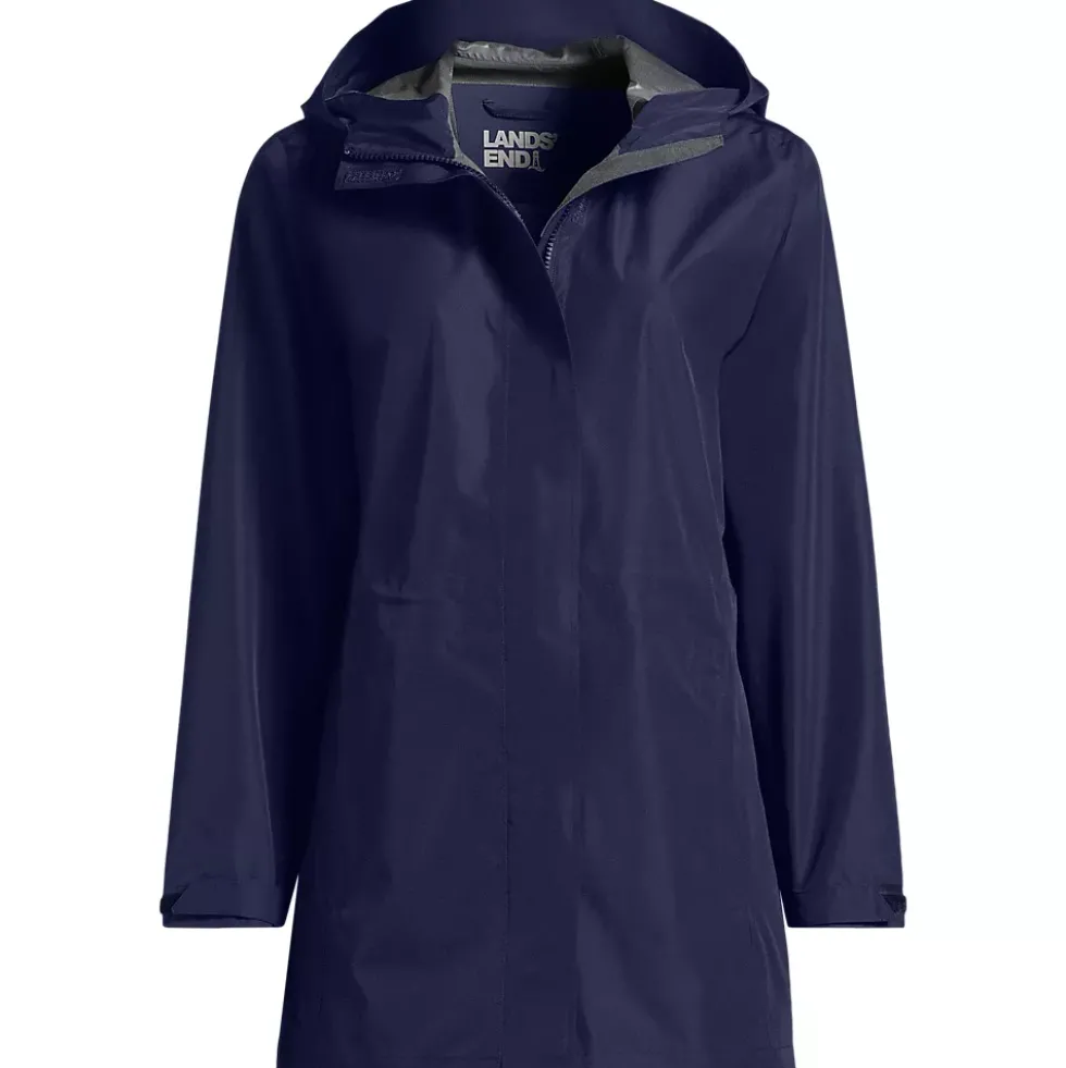 School Uniform Women's Waterproof Hooded Packable Rain Jacket
