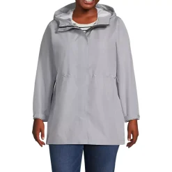 School Uniform Women's Waterproof Hooded Packable Rain Jacket