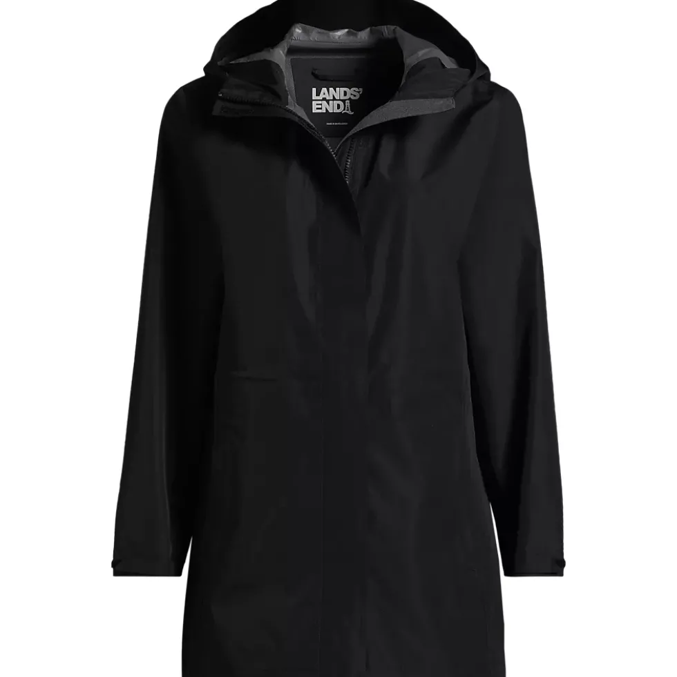 School Uniform Women's Waterproof Hooded Packable Rain Jacket