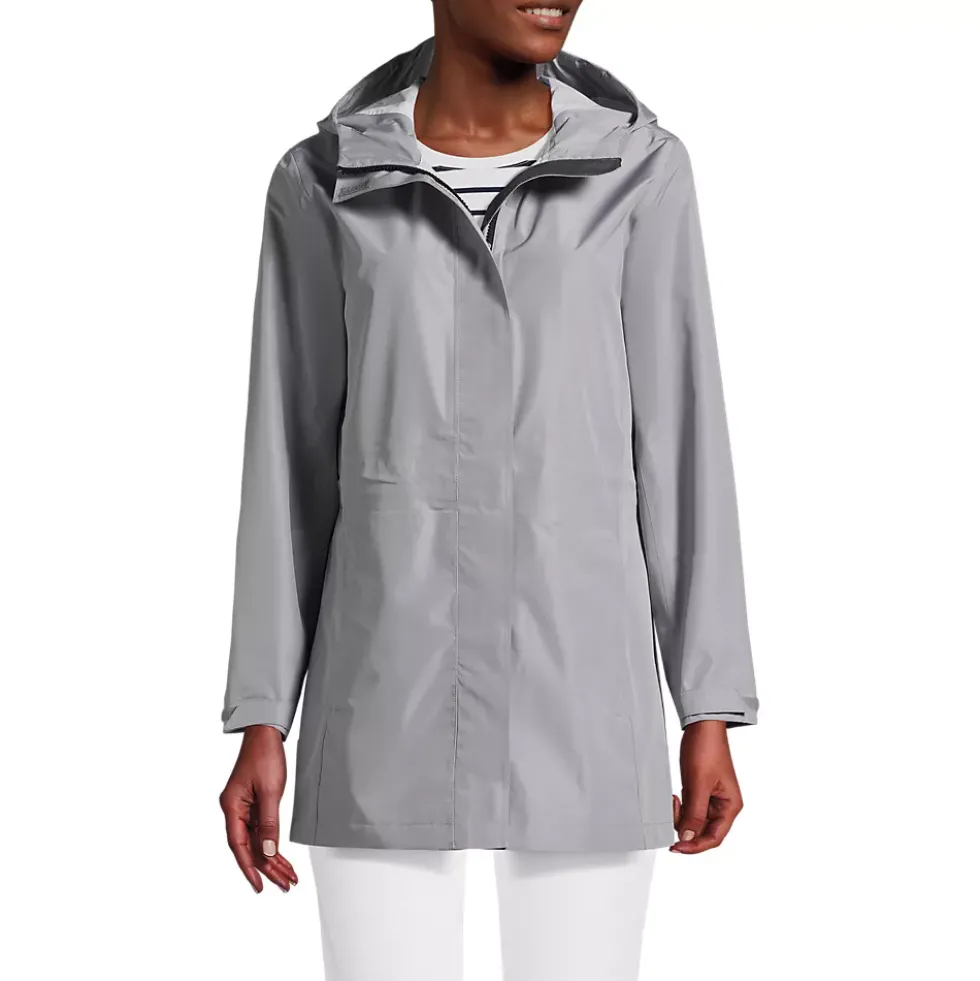 School Uniform Women's Waterproof Hooded Packable Rain Jacket