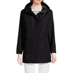 School Uniform Women's Waterproof Hooded Packable Rain Jacket