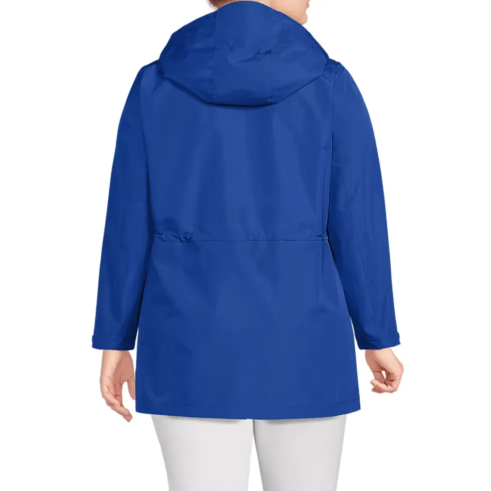 School Uniform Women's Waterproof Hooded Packable Rain Jacket
