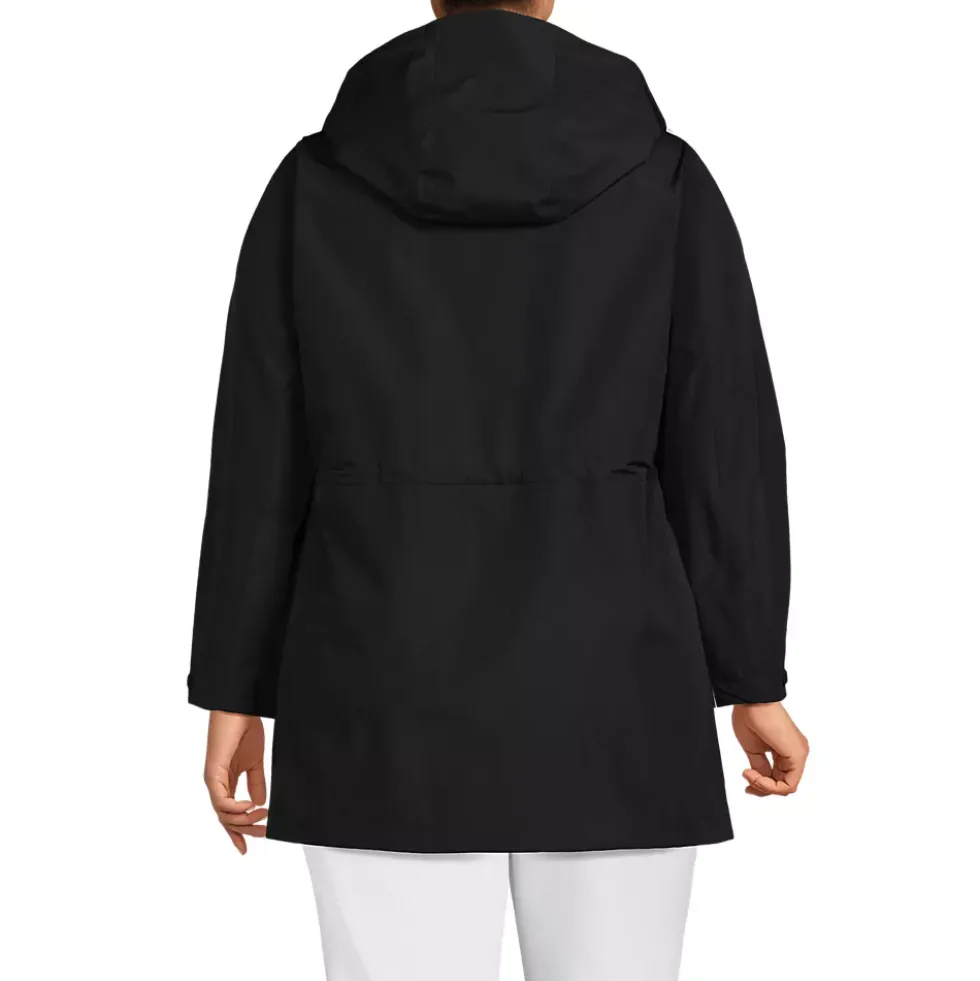 School Uniform Women's Waterproof Hooded Packable Rain Jacket